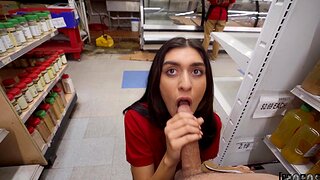 HD POV video of brunette Aubry Babcock sucking a manhood